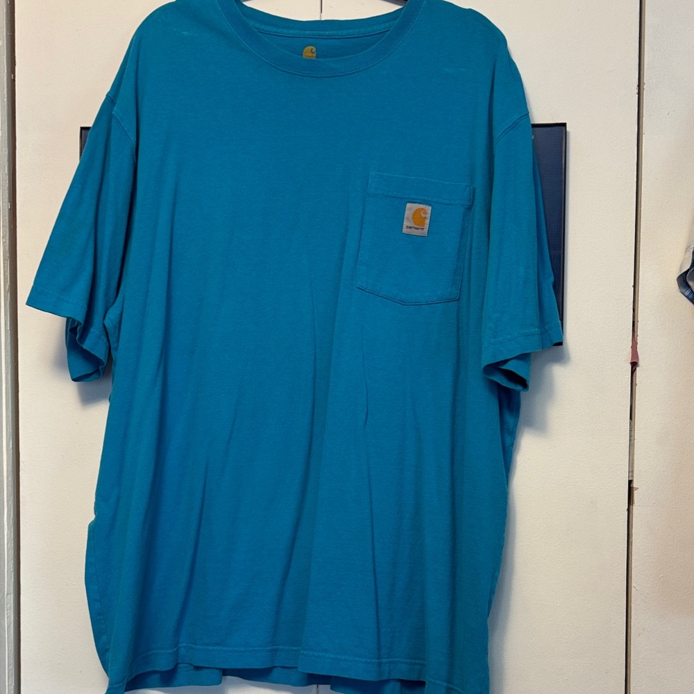 Carhartt Men's Teal Short Sleeve Tee